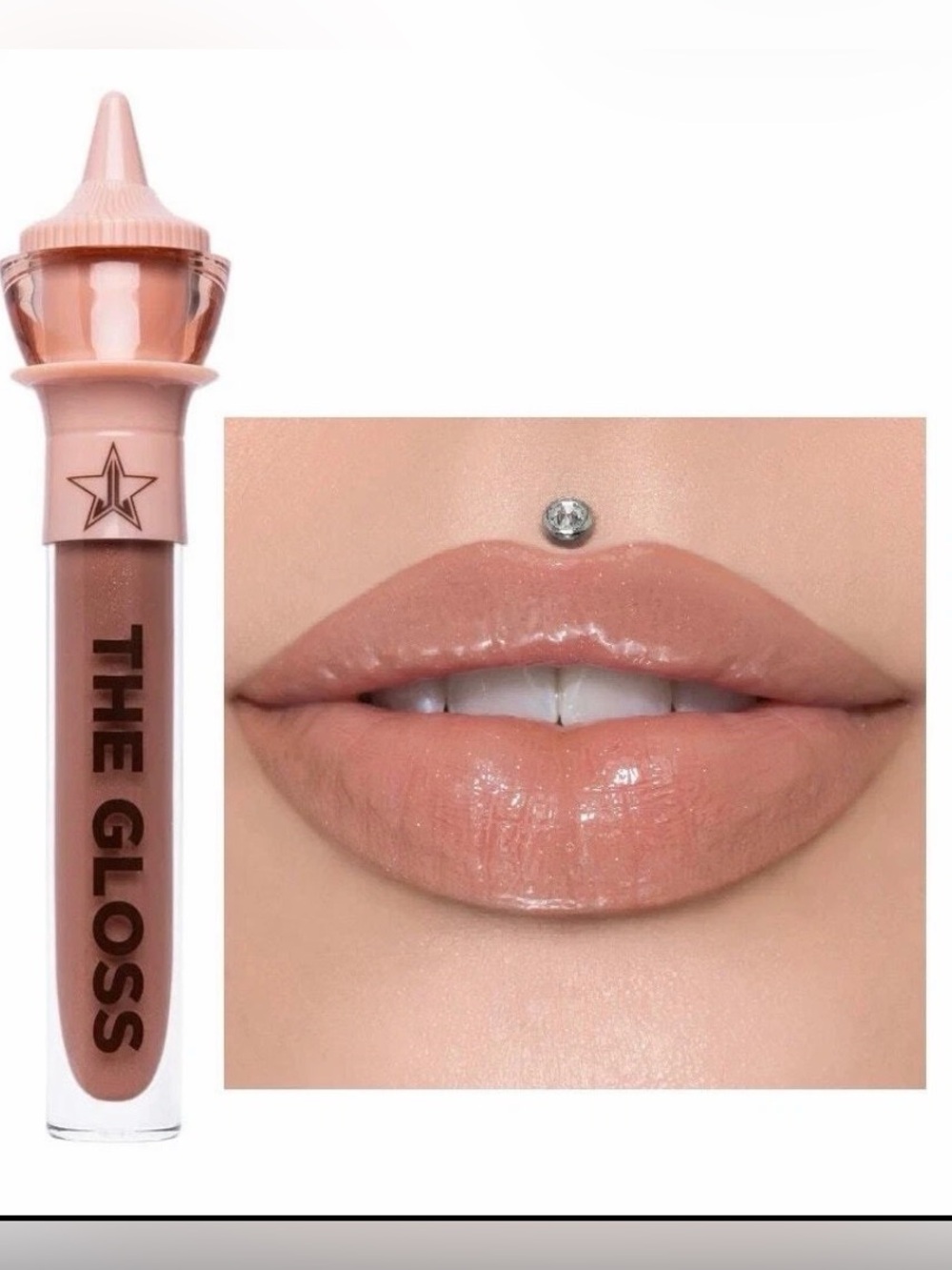 Jeffree Star The Gloss Lip Gloss — Nude Peach Pink Shine